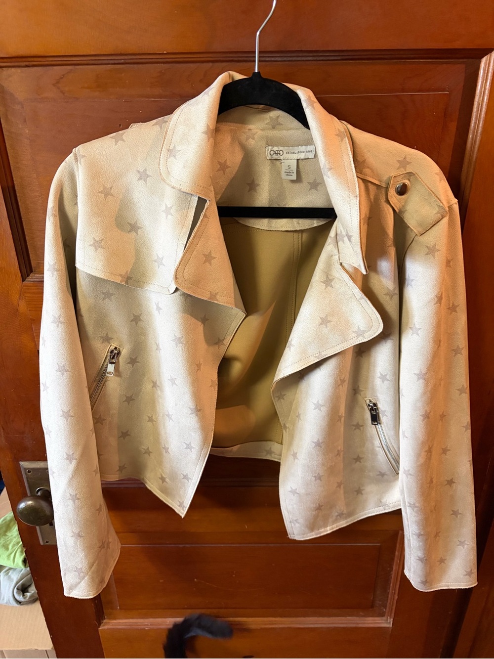 Cato Cream Star-Print jacket